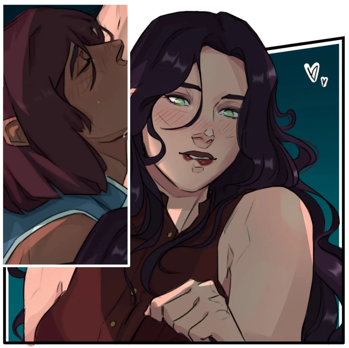 Korra, Asami Sato by Senekart