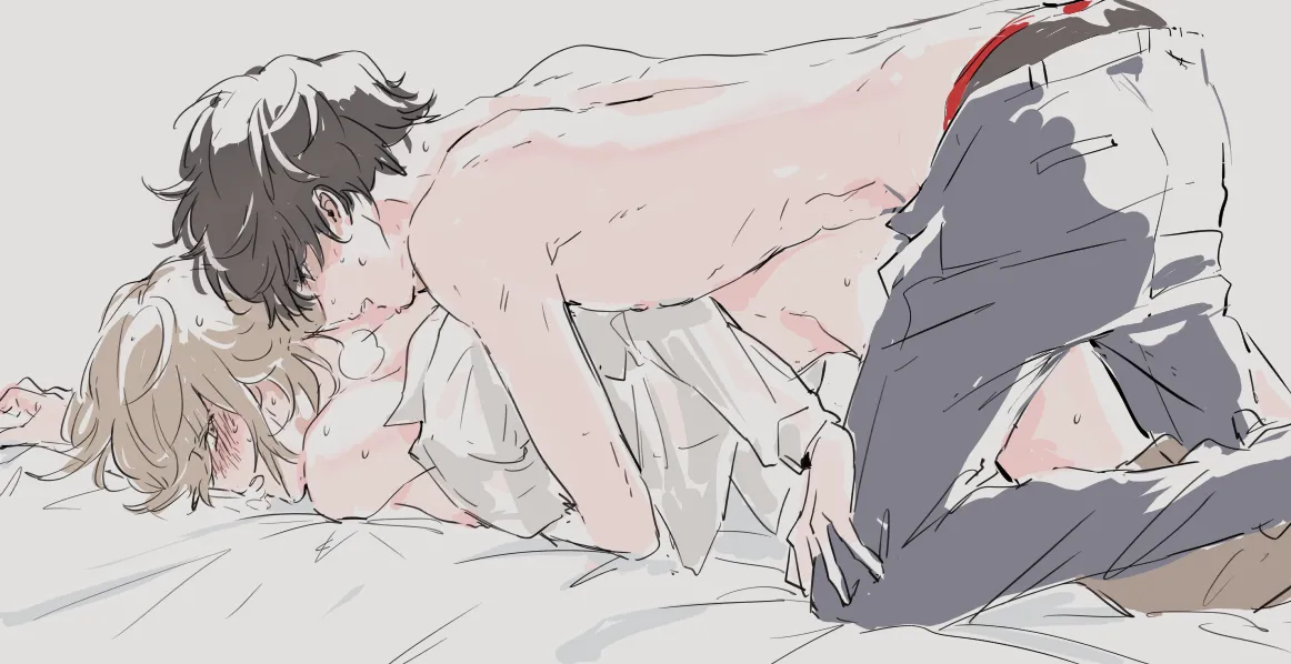 Amamiya Ren, Akechi Goro by Sawa2