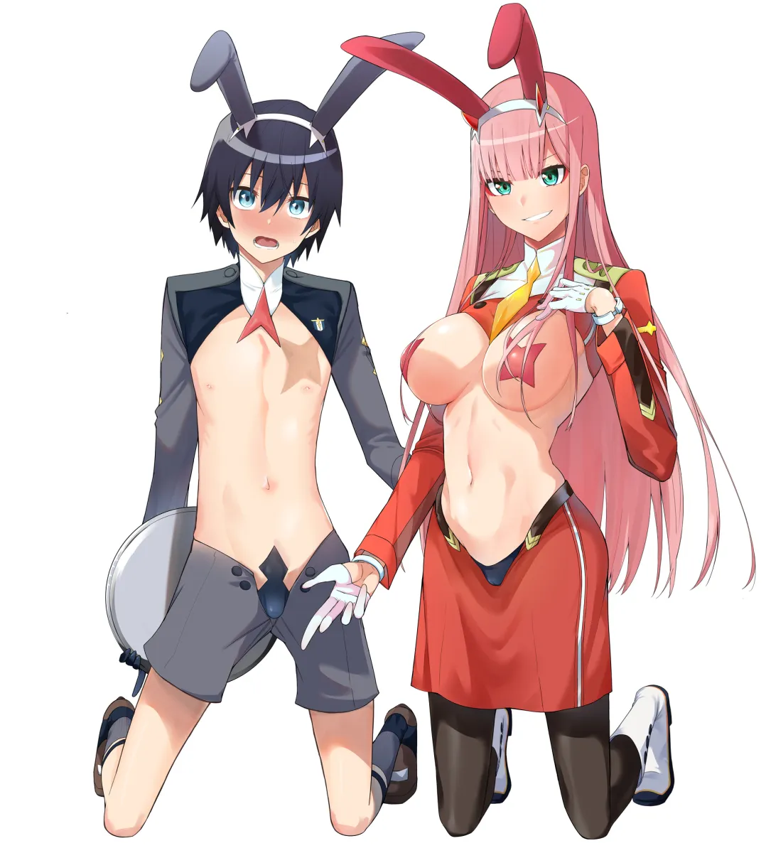 Zero Two (Darling In The Franxx), Hiro (Darling In The Franxx) by Chicke Iii