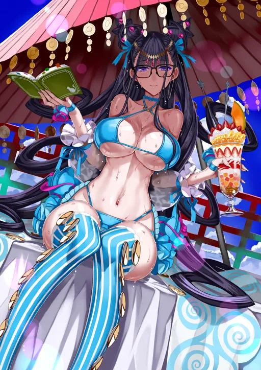 Murasaki Shikibu (Fate), Murasaki Shikibu (Swimsuit Rider) (Third Ascension) (Fate) by Honjou Raita