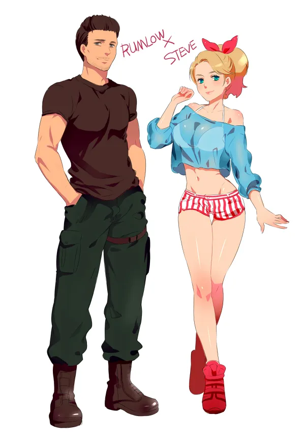 Steve Rogers, Brock Rumlow by Ee0418