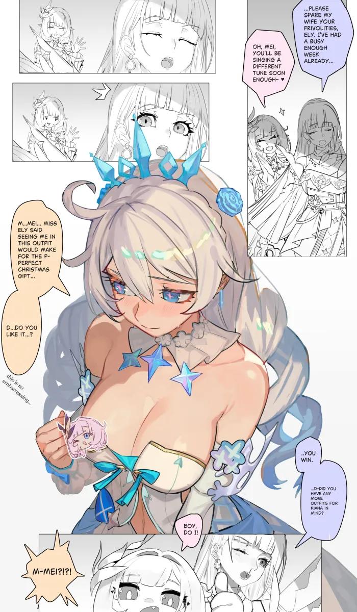 Elysia (Honkai Impact), Kiana Kaslana by Trustyskittles