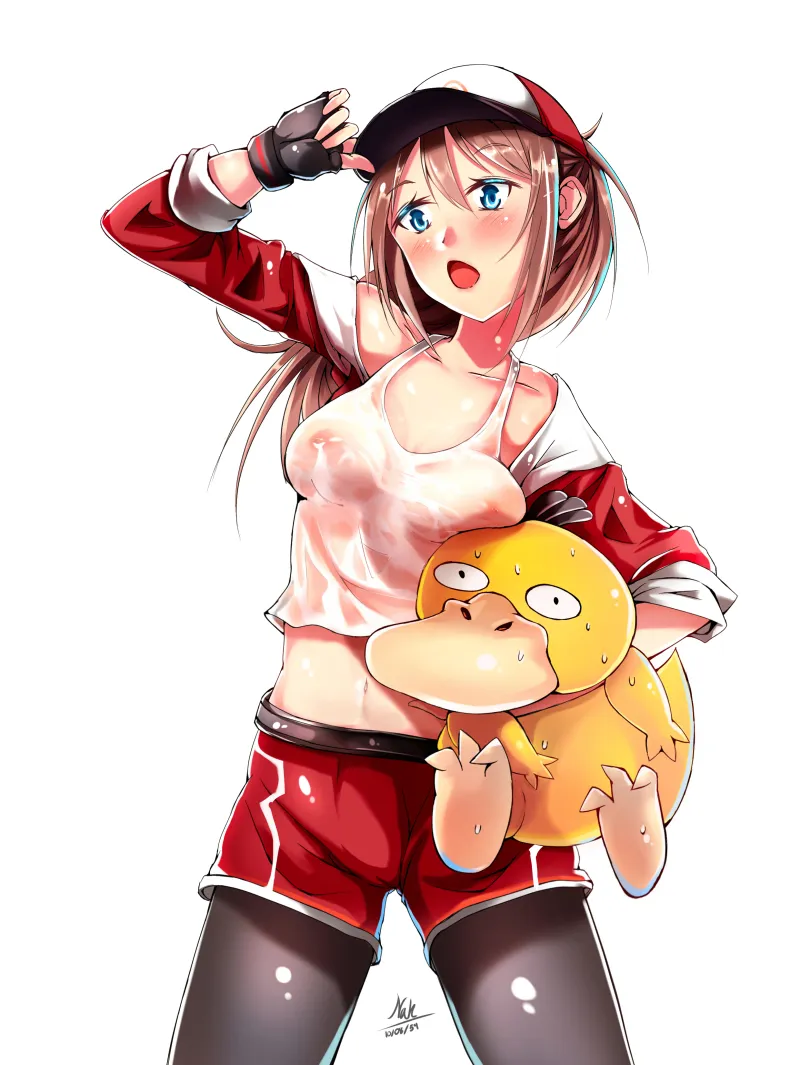 Psyduck, Female Protagonist (Pokemon Go) by Nakatokung
