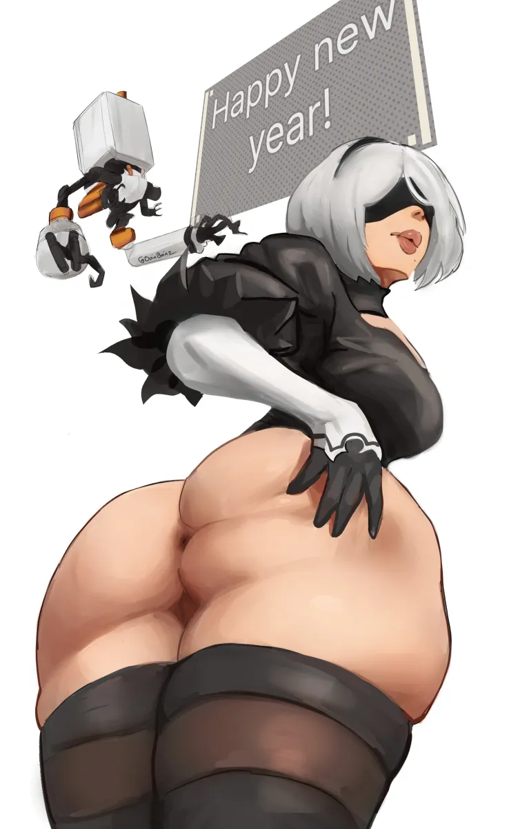 2B (Nier:automata), Pod (Nier:automata) by Boinboinz