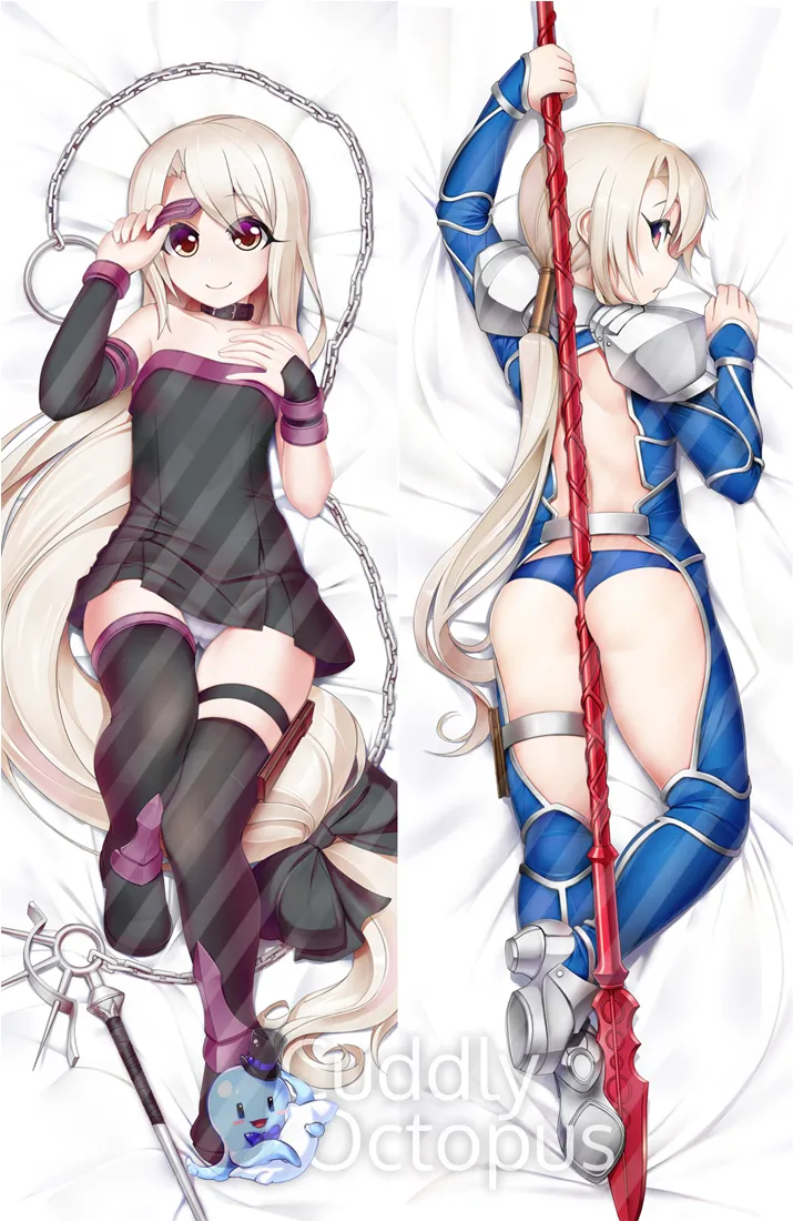 Illyasviel Von Einzbern, Cu Chulainn (Fate) by Krokobyaka