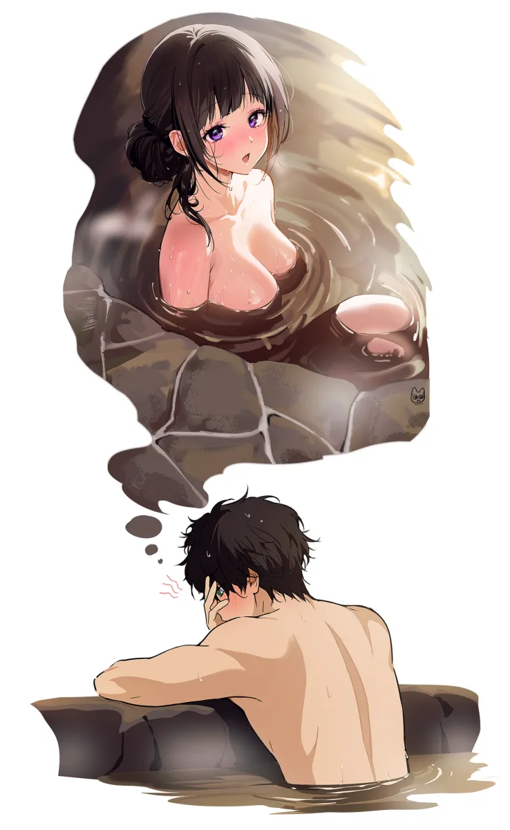 Chitanda Eru, Oreki Houtarou by Mery (Yangmalgage)