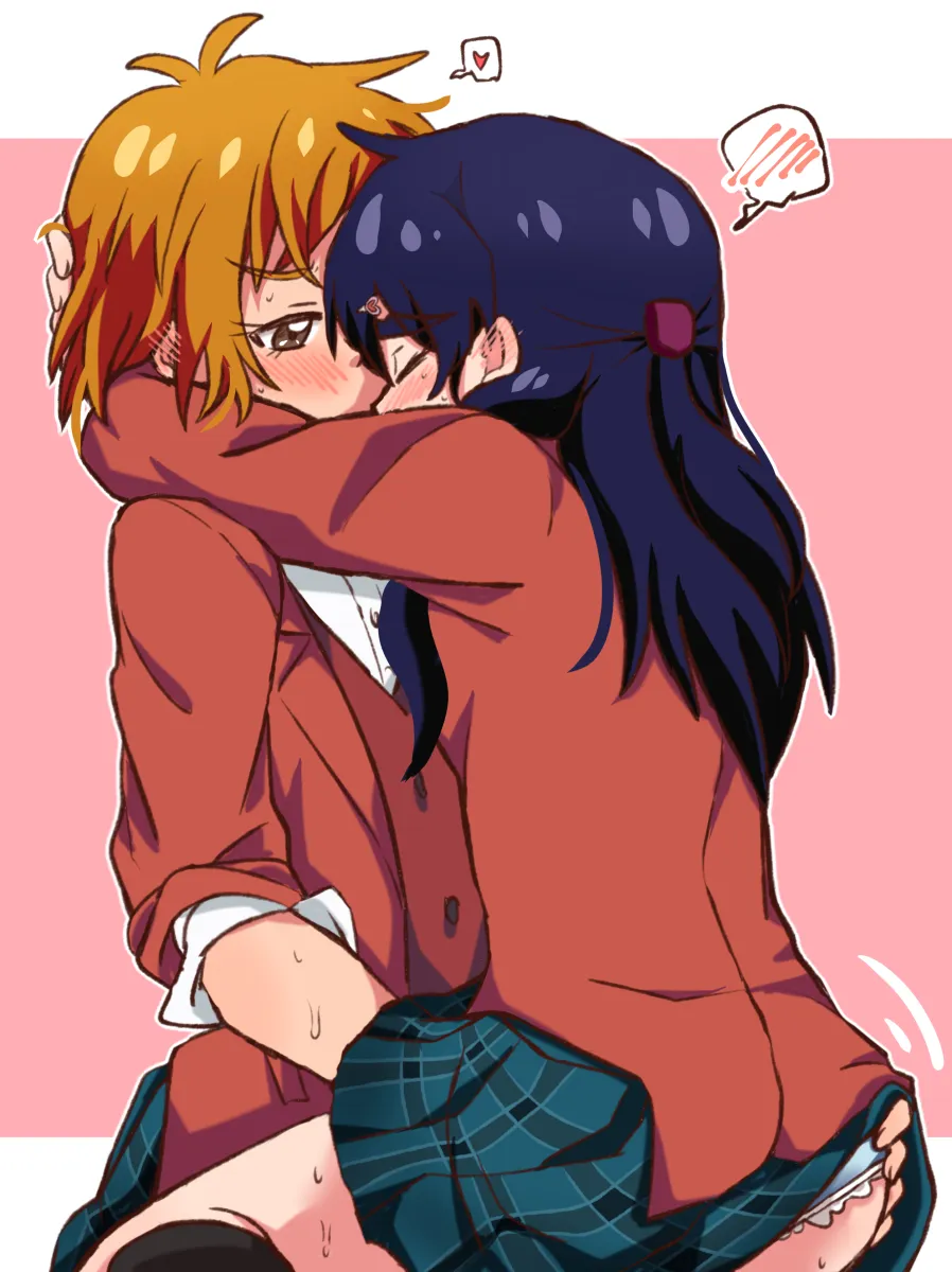 Misumi Nagisa, Yukishiro Honoka by Mizin Kosutin