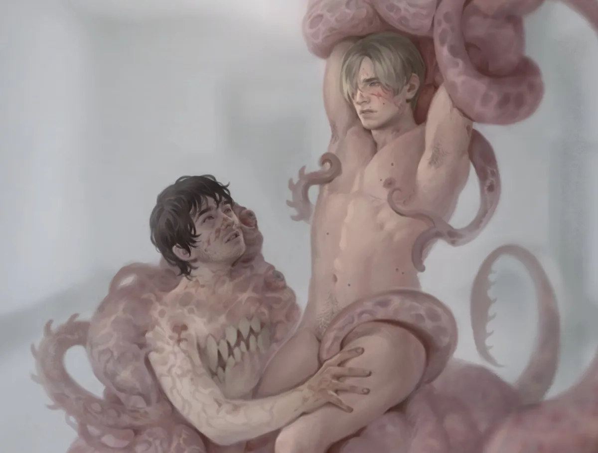 Leon S. Kennedy, Bryan Hodukavich by Lus Khuu