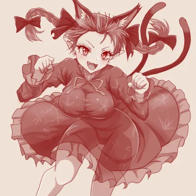 Kaenbyou Rin by Necoyngwie