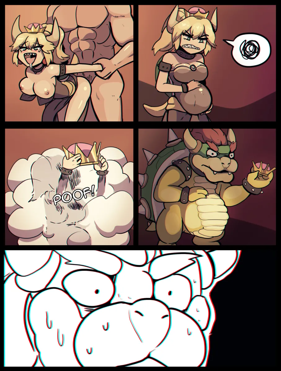 Bowsette, Bowser by Hasselnut