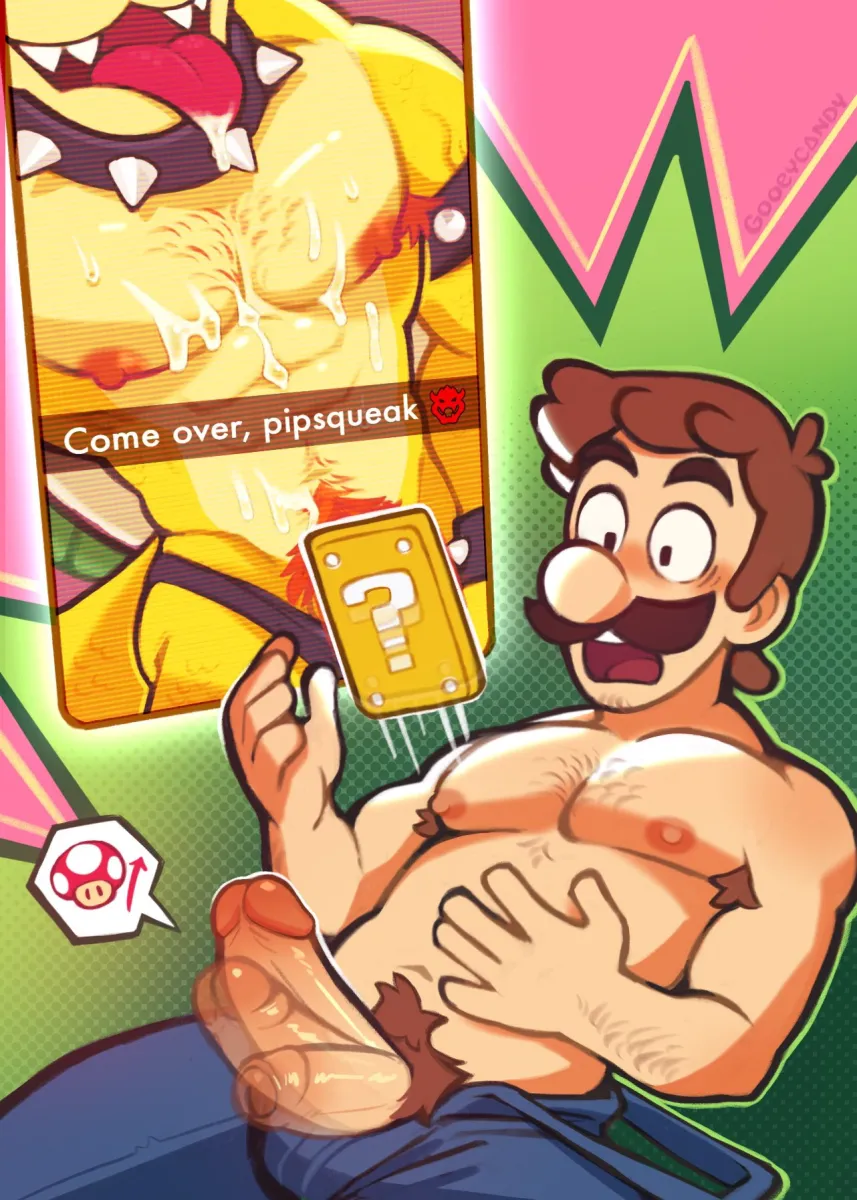 Luigi, Bowser by Gooeycandy