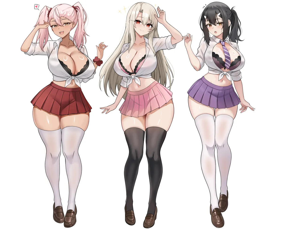 Illyasviel Von Einzbern, Chloe Von Einzbern by Shokobr