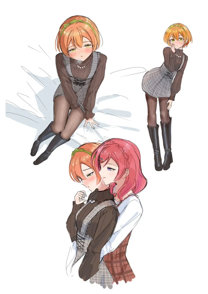 Nishikino Maki, Hoshizora Rin by Sa(Bannane)K