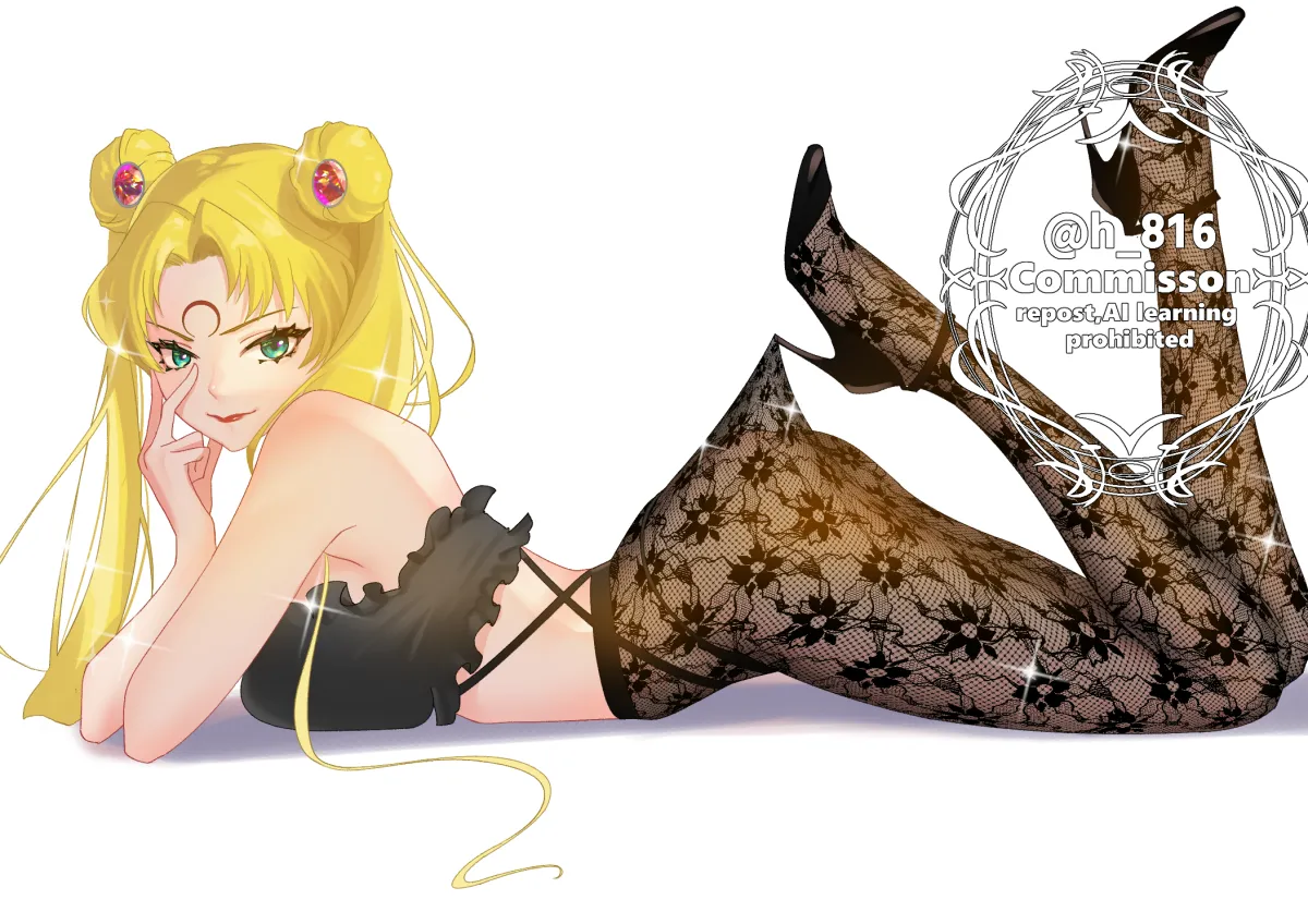 Tsukino Usagi, Black Lady (Sailor Moon) by Vuipui