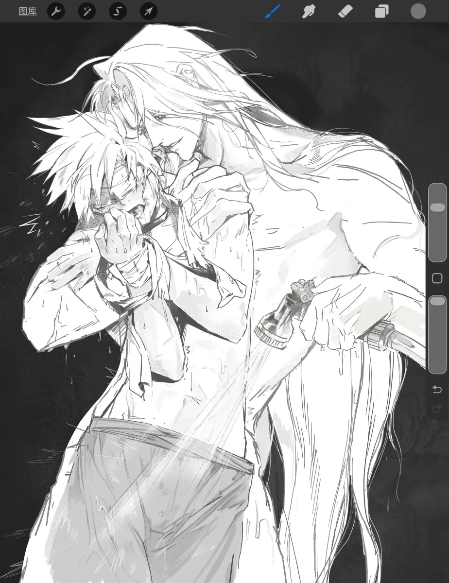 Cloud Strife, Sephiroth by Dianboweida