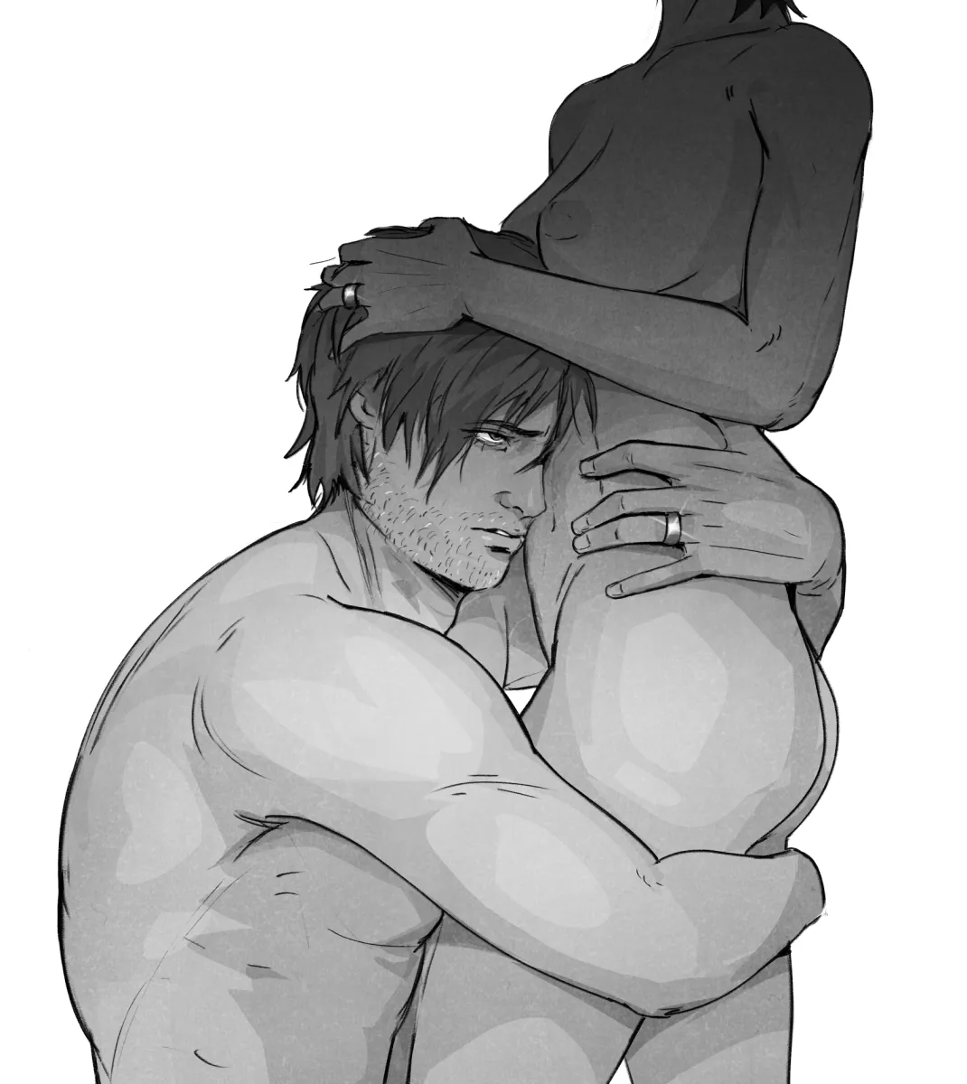 Leon S. Kennedy, Ada Wong by Ariesbutworse