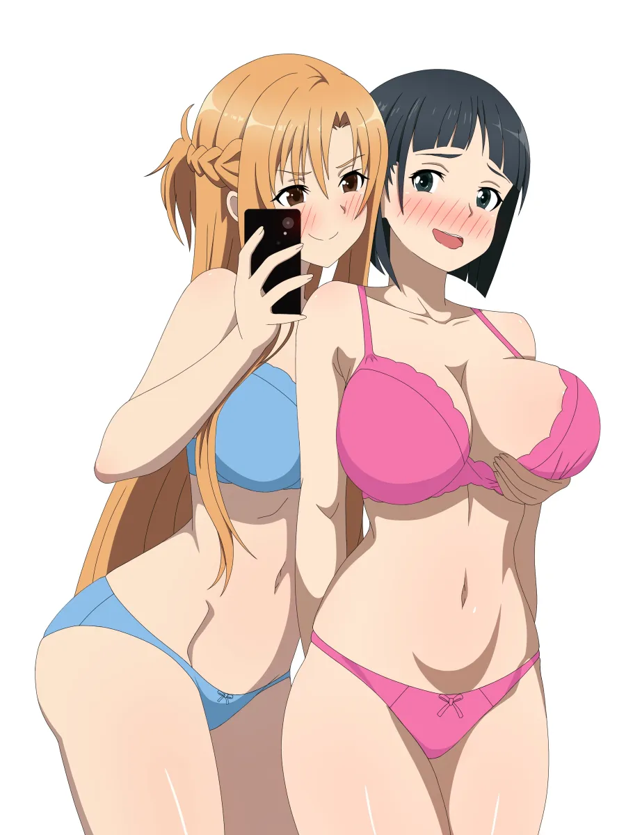 Asuna (Sao), Kirigaya Suguha by Frixtied