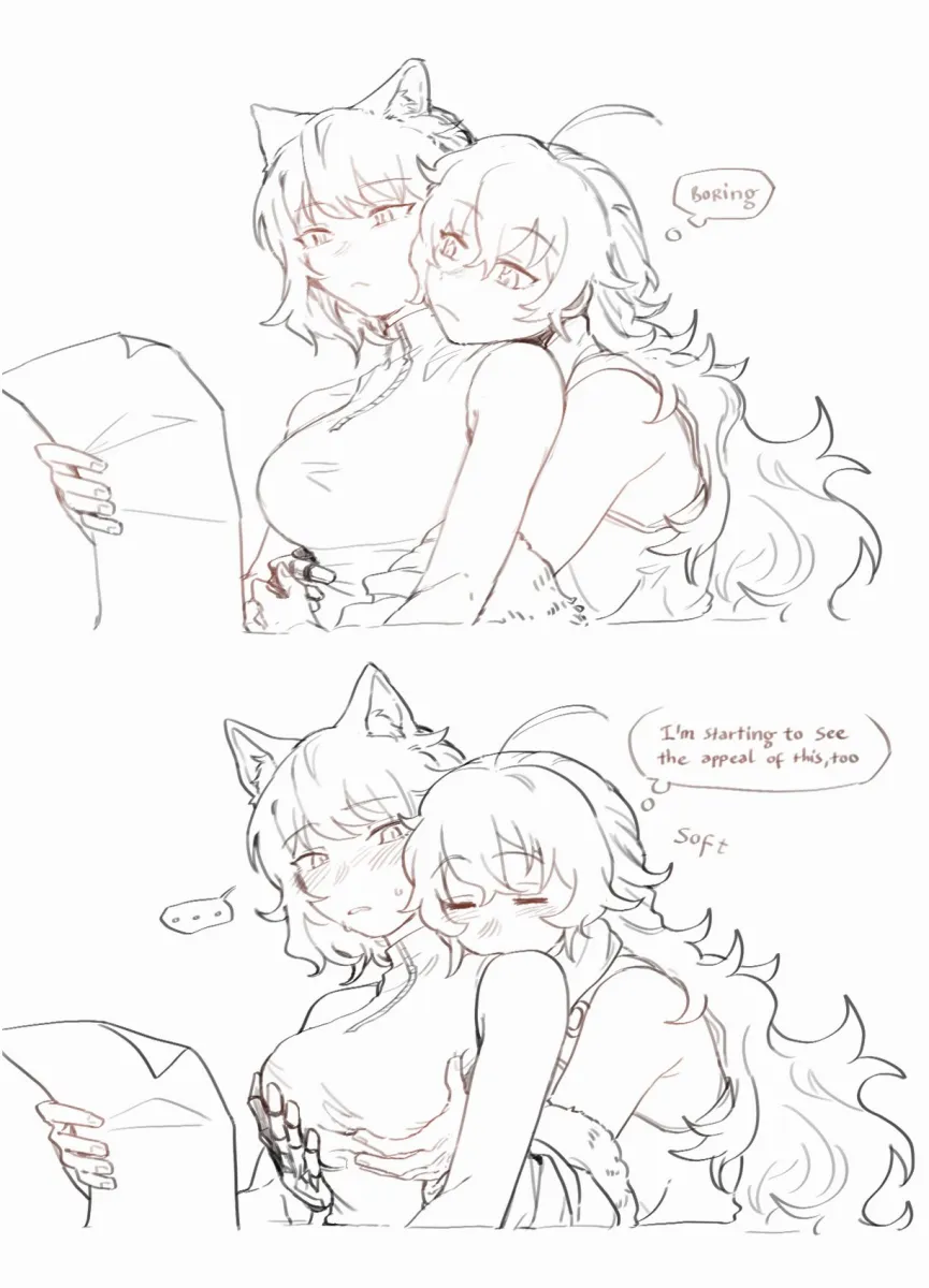 Yang Xiao Long, Blake Belladonna by Hiru315