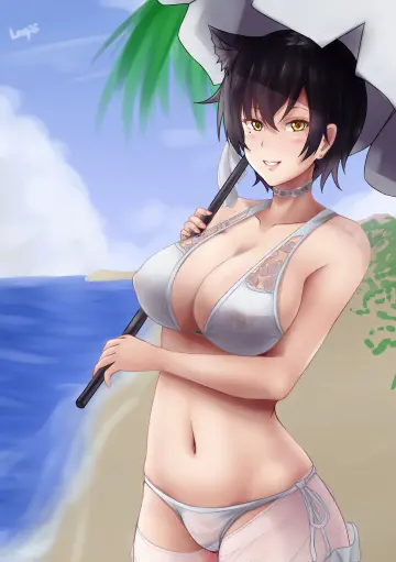Holding Umbrella