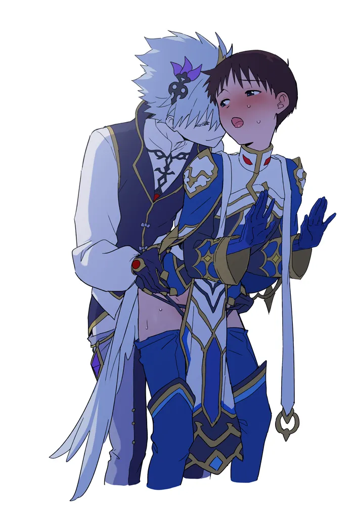 Ikari Shinji, Nagisa Kaworu by 11Kkr
