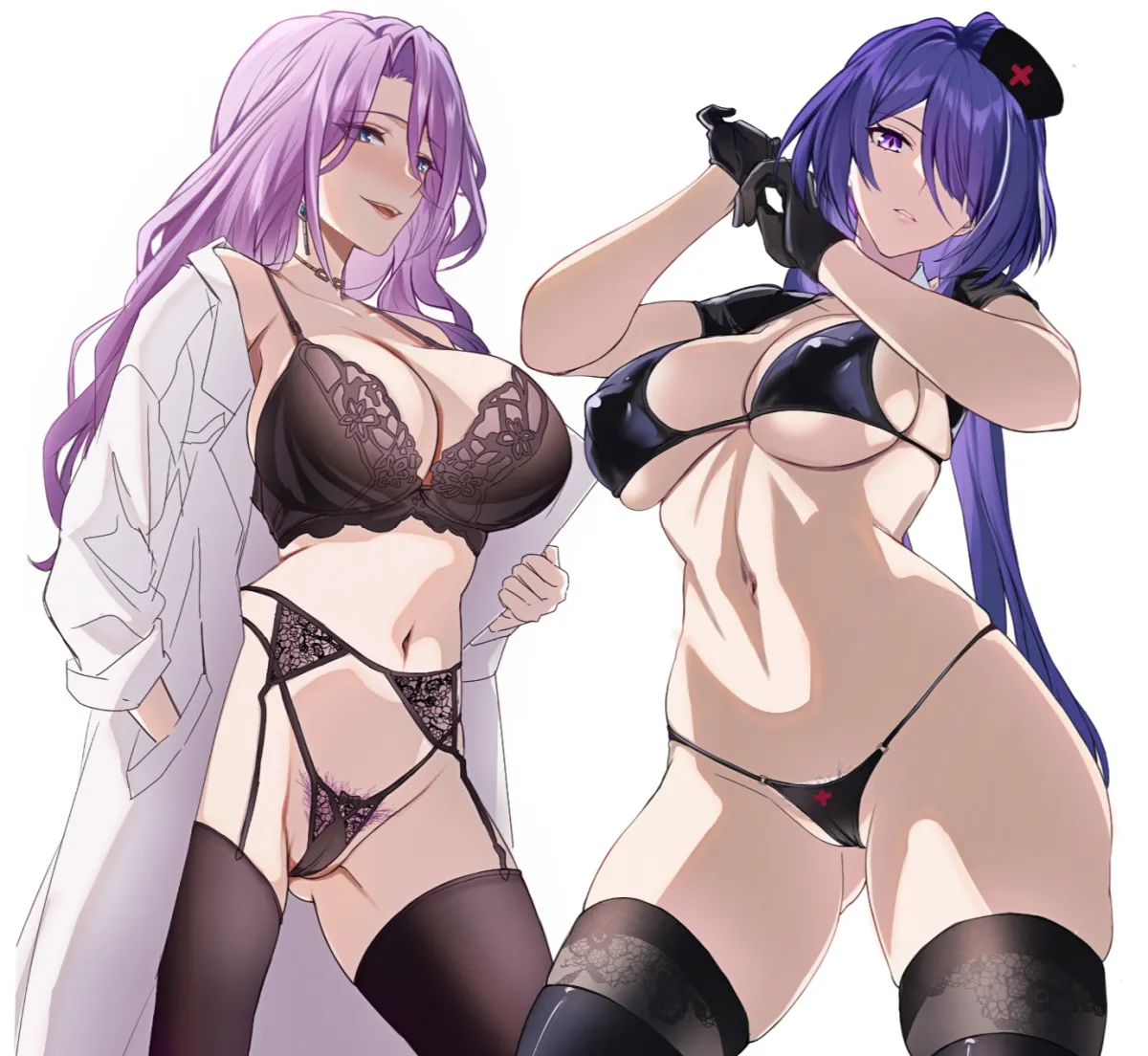 Acheron (Honkai: Star Rail), Jade (Honkai: Star Rail) by Saint Laurent Paris