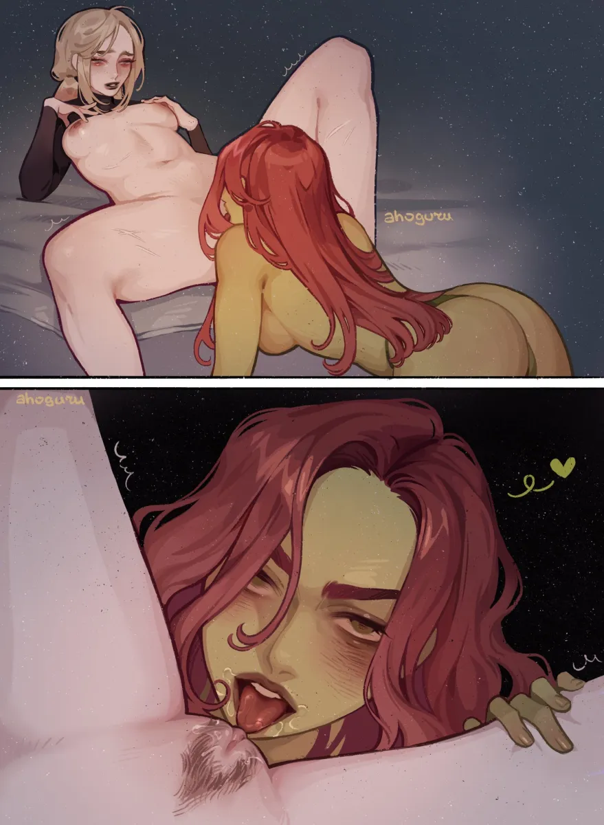 Harley Quinn, Poison Ivy by Ahageao49