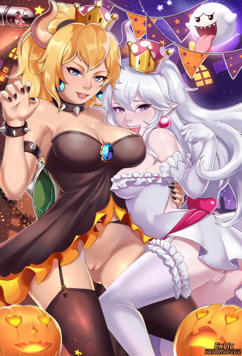 Bowsette, Princess King Boo by Exlic