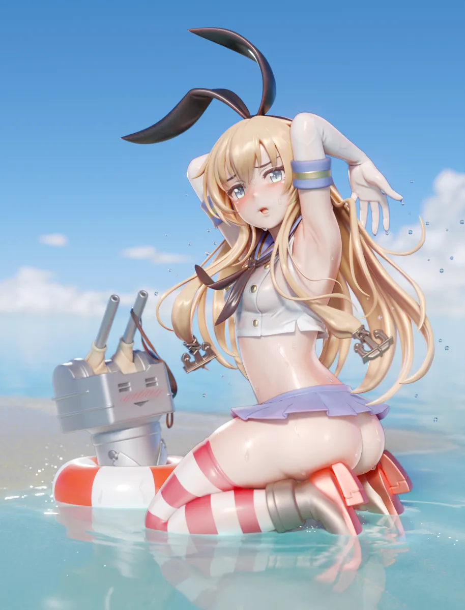 Shimakaze (Kancolle), Rensouhou-Chan by Ucupumar