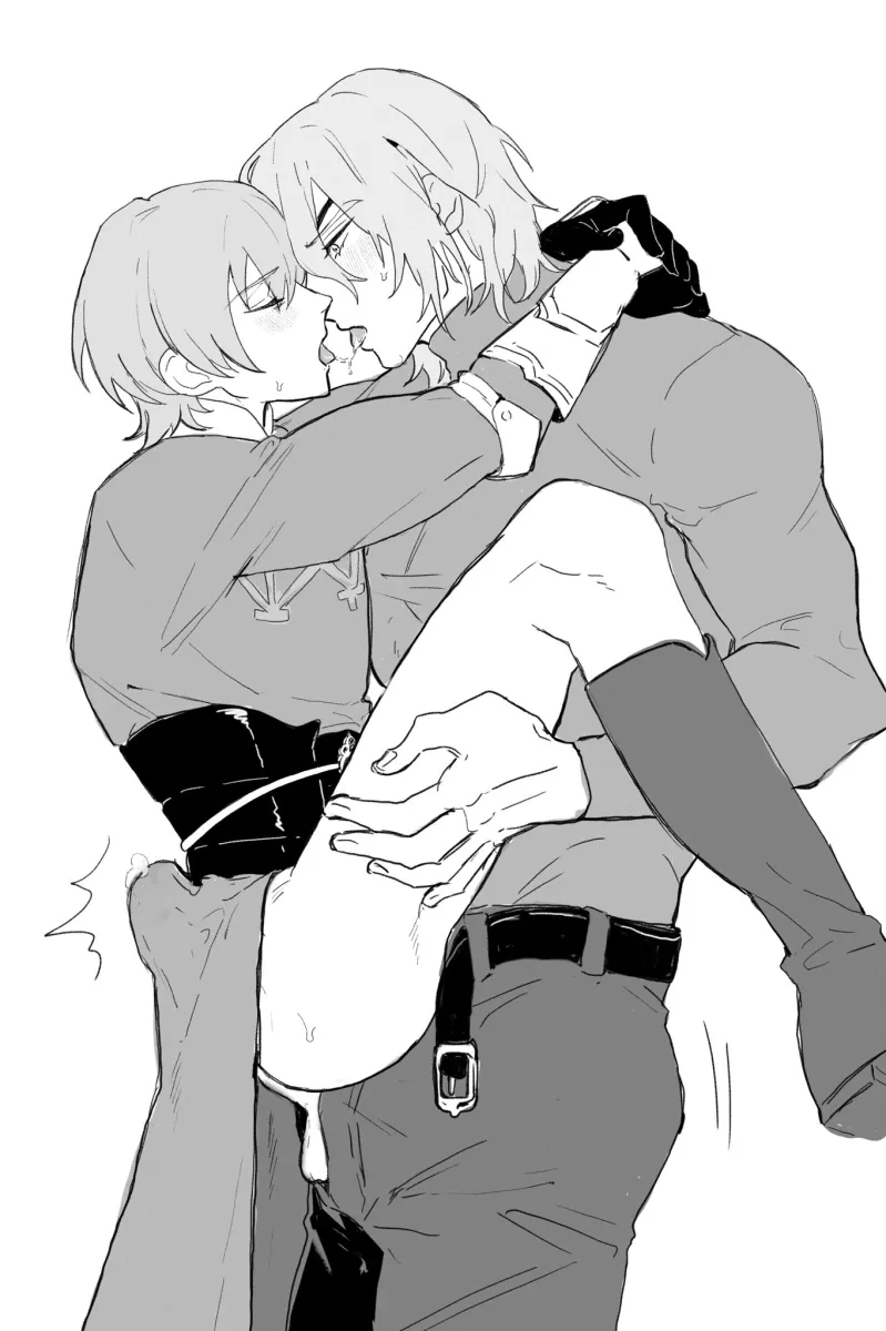 Dimitri Alexandre Blaiddyd, Male Byleth (Fire Emblem) by Mokuu4425