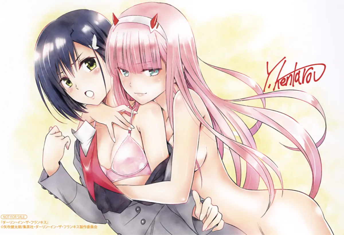 Zero Two (Darling In The Franxx), Ichigo (Darling In The Franxx) by Yabuki Kentarou
