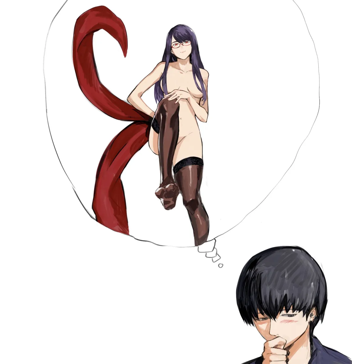 Kaneki Ken, Kamishiro Rize by Yourfreakyneighbourh