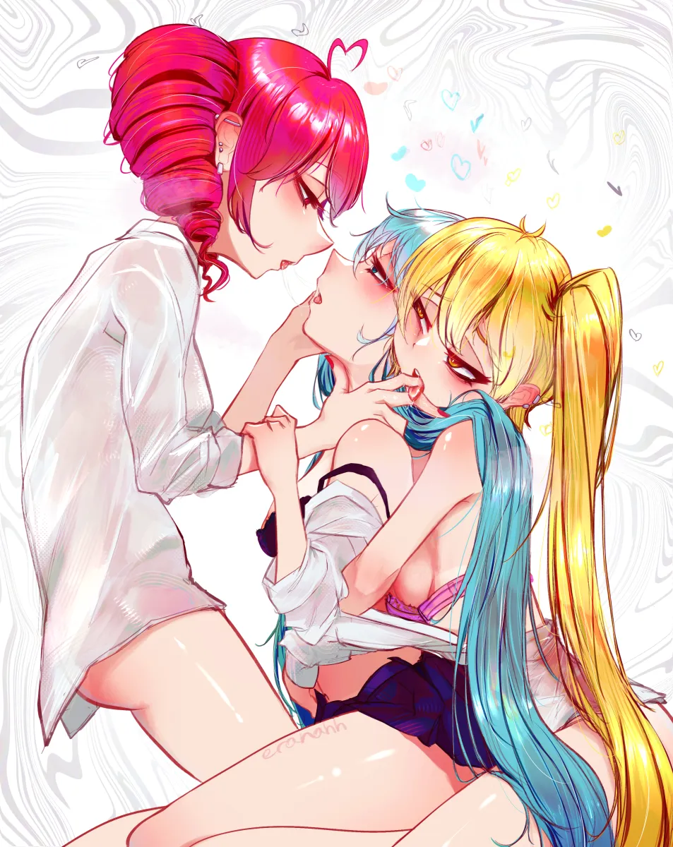 Hatsune Miku, Kasane Teto by Eranahh