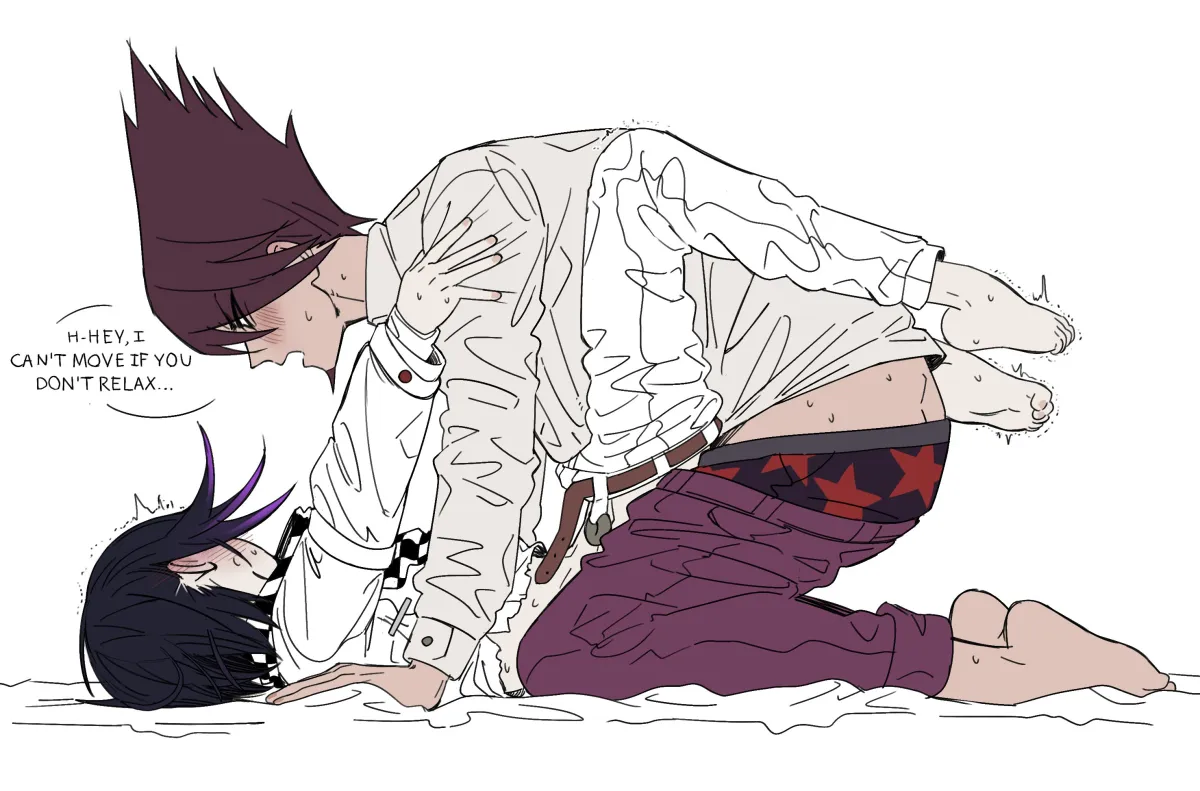 Oma Kokichi, Momota Kaito by Miri (Bossu Osu)