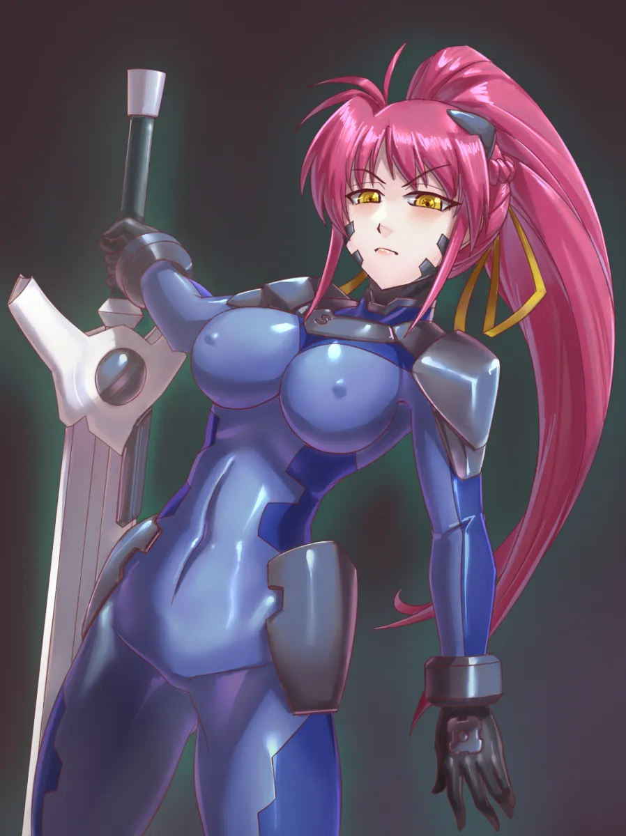 Signum, Laevatein (Nanoha) by Leebigtree
