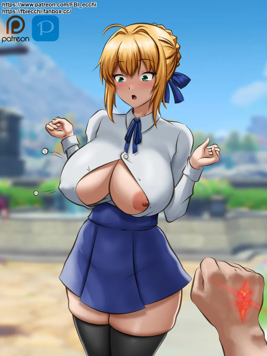 Artoria Pendragon (Fate), Saber (Fate) by Fbi Ecchi