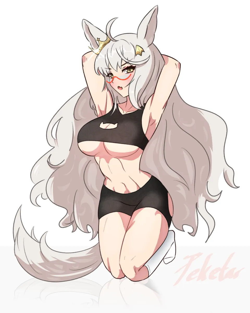 Biwa Hayahide (Umamusume) by Peketar