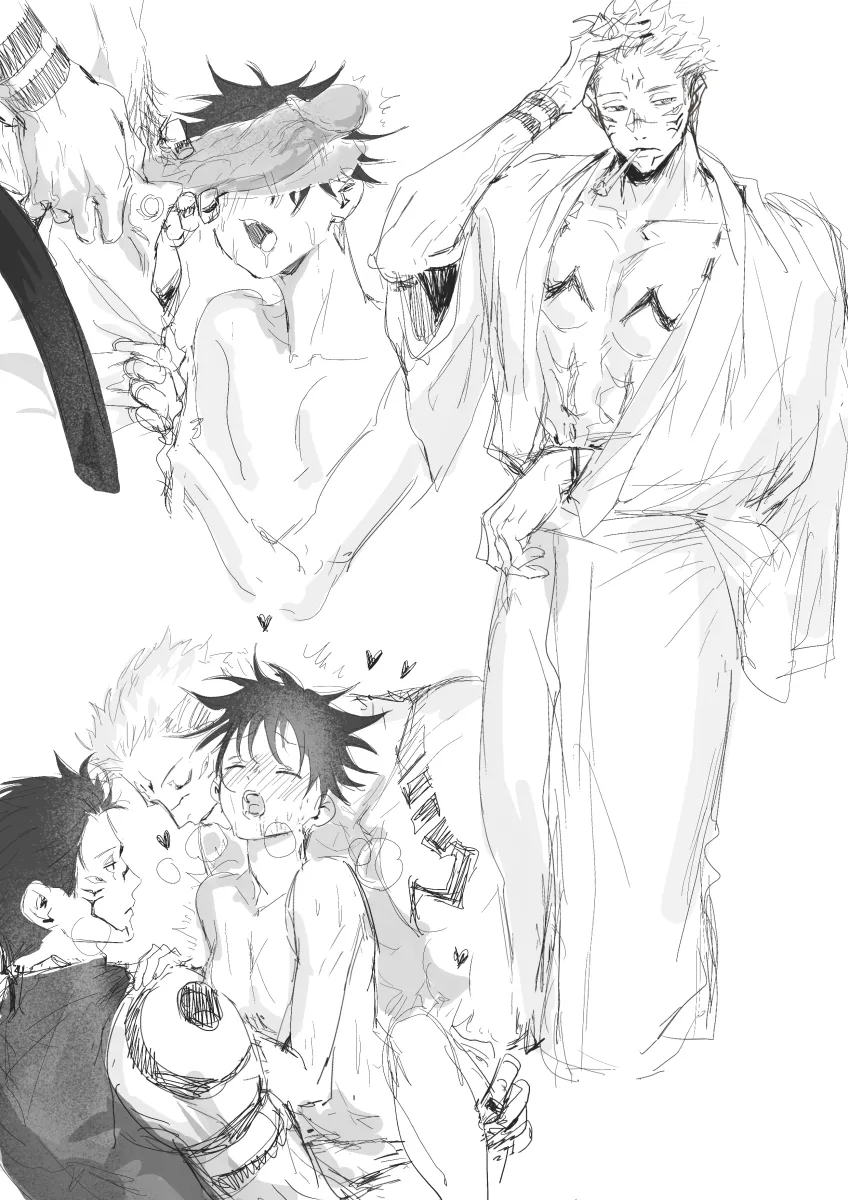Fushiguro Megumi, Ryoumen Sukuna (Jujutsu Kaisen) by Woshihedawei
