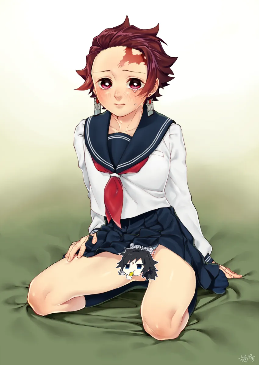 Tomioka Giyuu, Kamado Tanjirou by Yuzu-Oni