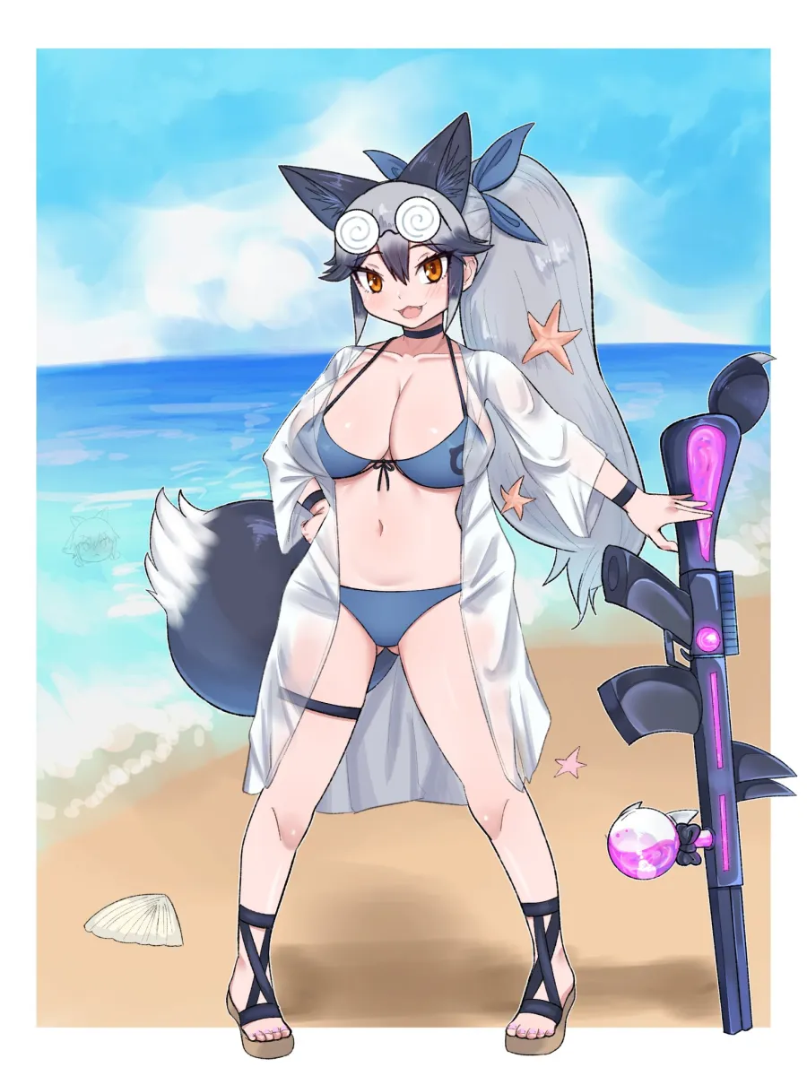 Silver Fox (Kemono Friends) by Aramaru