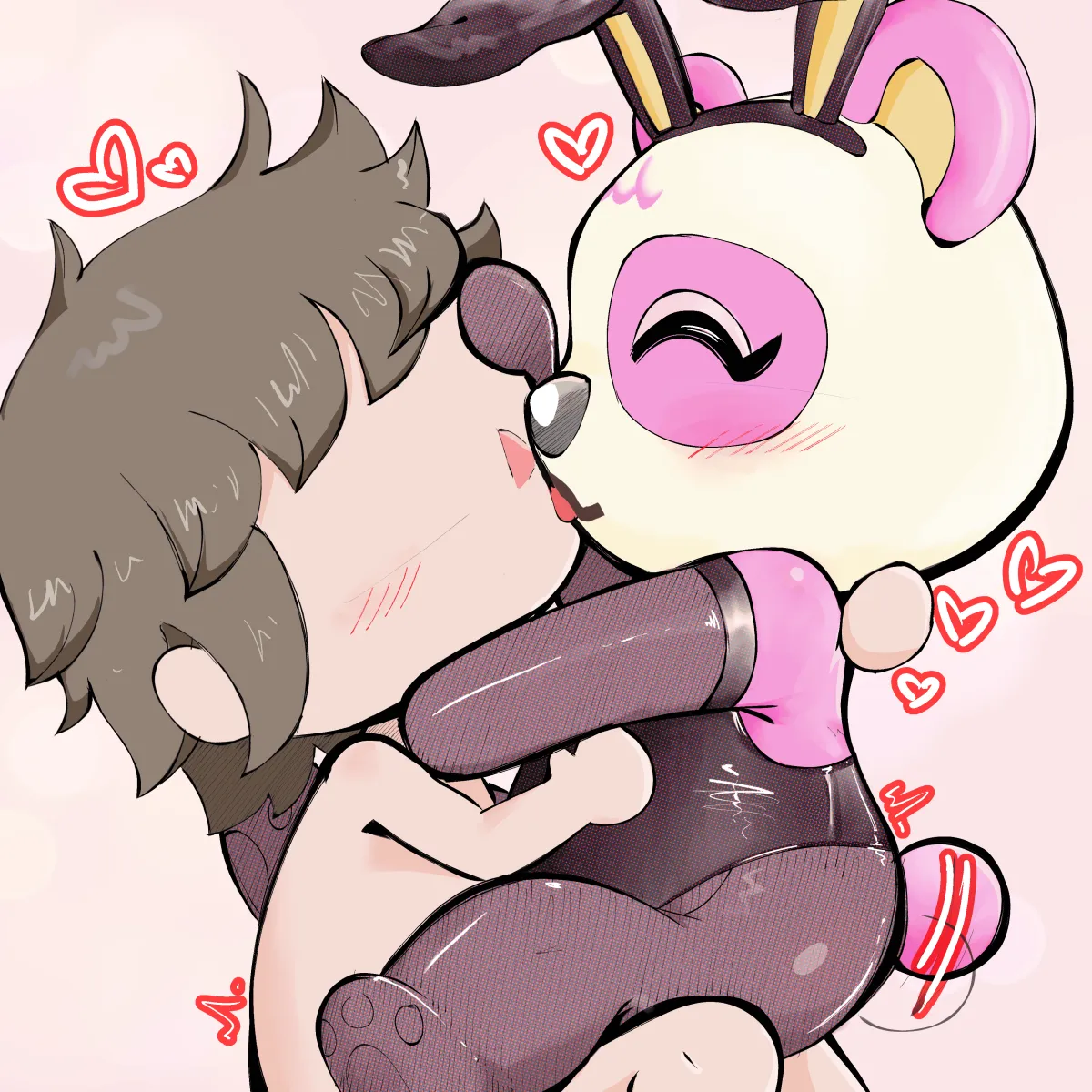 Villager (Animal Crossing), Pinky (Animal Crossing) by Red Leopard