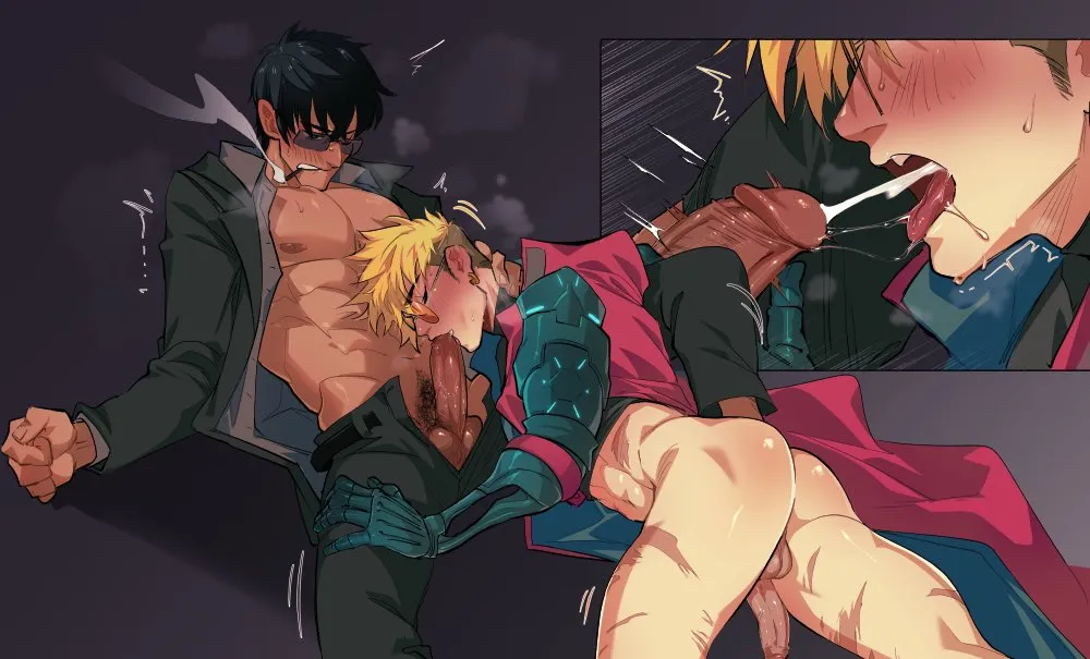 Vash The Stampede, Nicholas D. Wolfwood by Kukumomo
