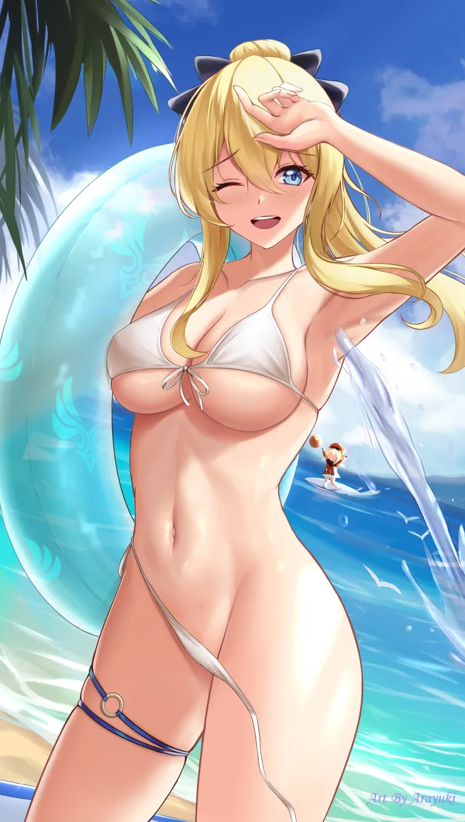 Klee (Genshin Impact), Jean (Genshin Impact) by Arayuki (Sakurafubuki)