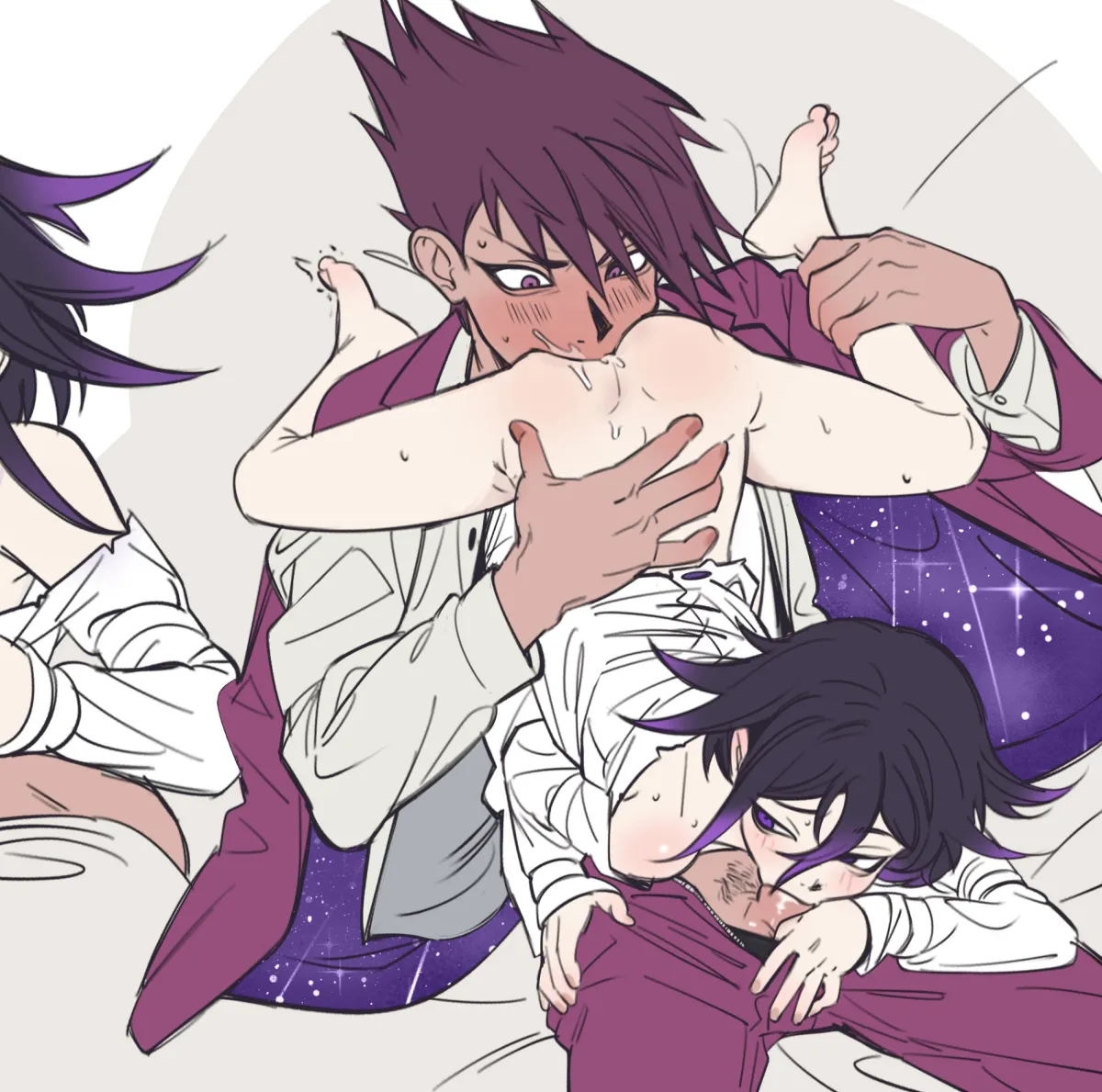 Oma Kokichi, Momota Kaito by Miri (Bossu Osu)