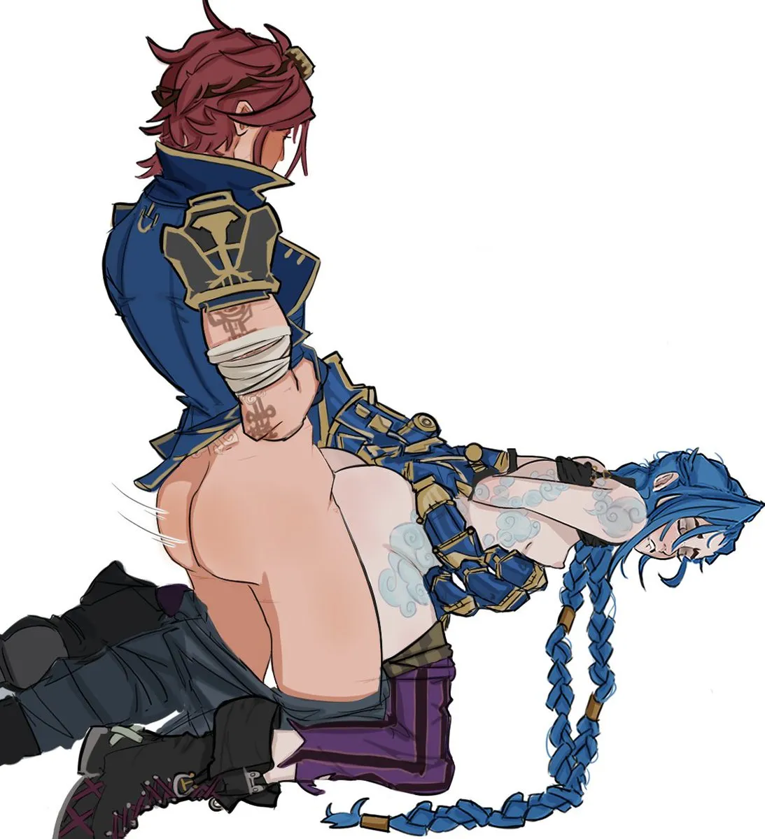 Jinx (League), Vi (League) by Ii Oi I