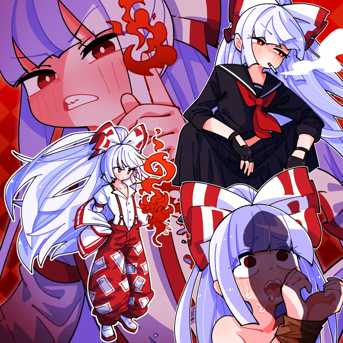 Fujiwara No Mokou by Gram 9