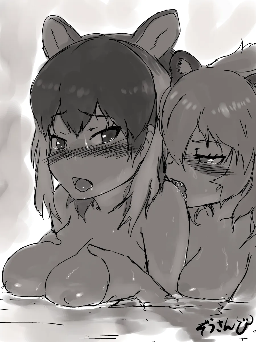 Lion (Kemono Friends), Moose (Kemono Friends) by Masuyama Ryou