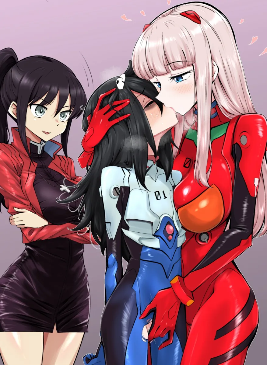 Souryuu Asuka Langley, Ikari Shinji by Ufufuto