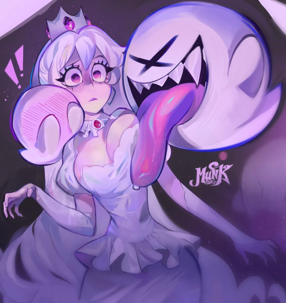Princess King Boo, Boo (Mario) by Mulemount