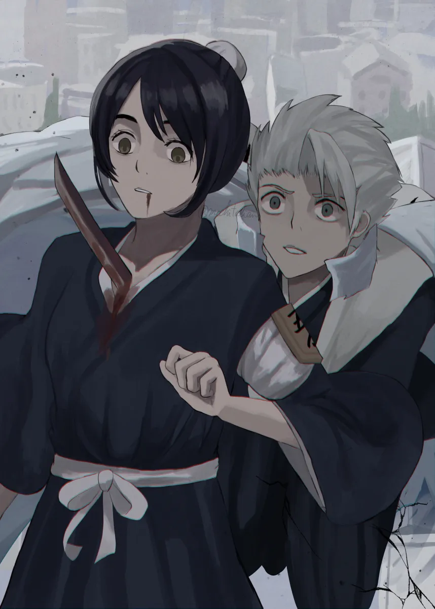 Hitsugaya Toushirou, Hinamori Momo by Meffi-Ranndo