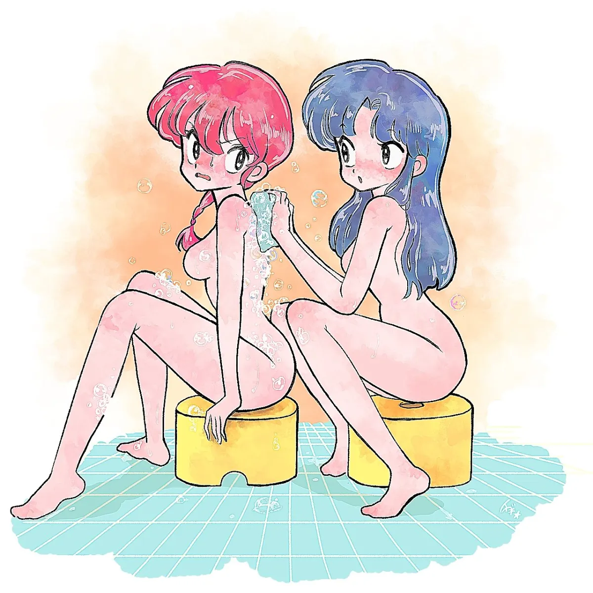 Saotome Ranma, Tendou Akane by 4Ptxq